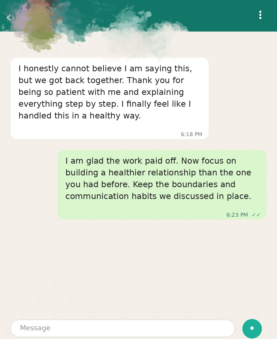Client update 3, recreated to protect privacy