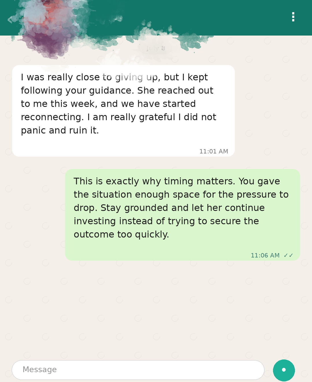 Client update 4, recreated to protect privacy