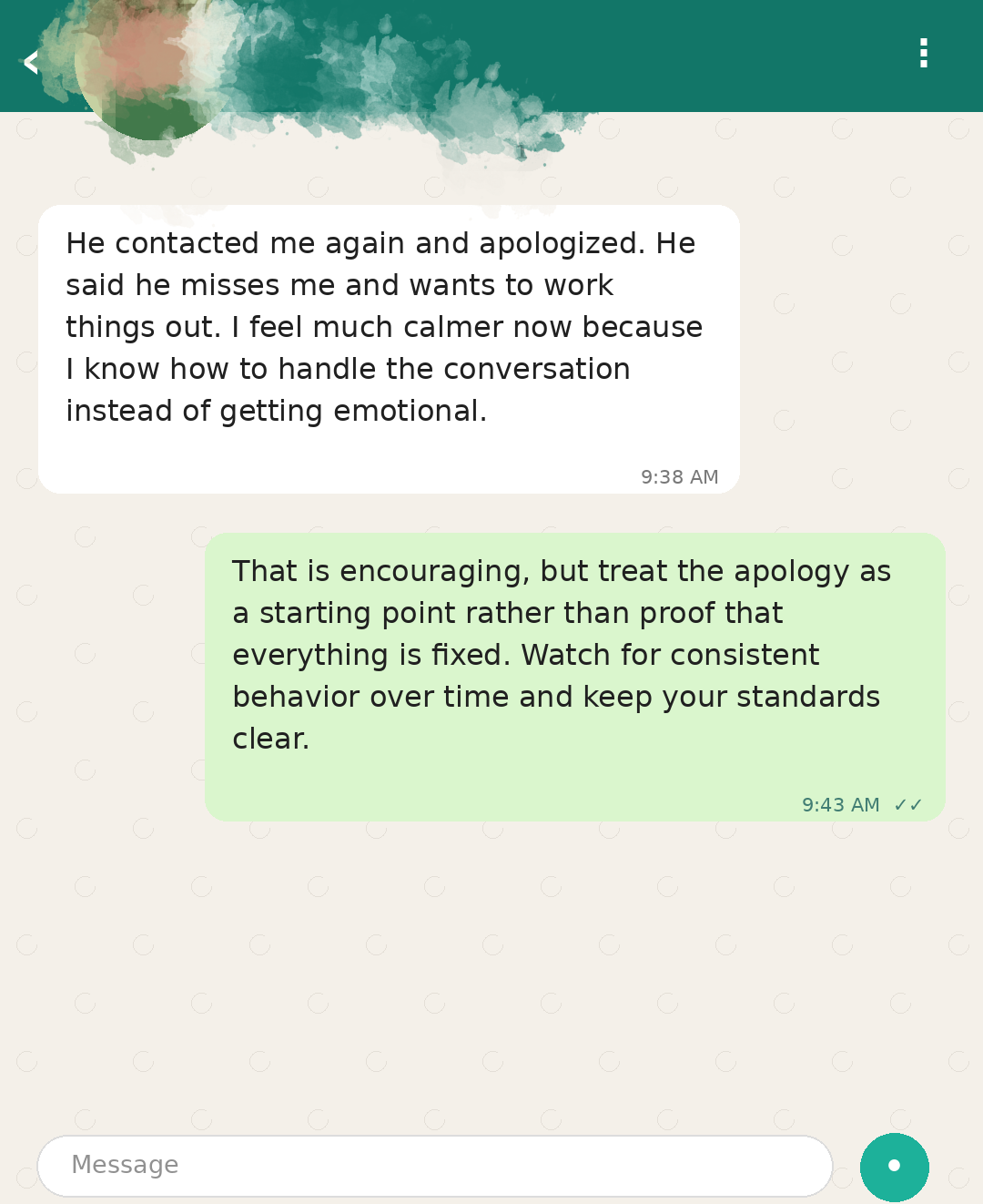 Client update 5, recreated to protect privacy
